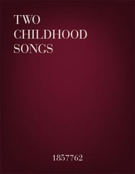 Two Childhood Songs Unison choral sheet music cover Thumbnail